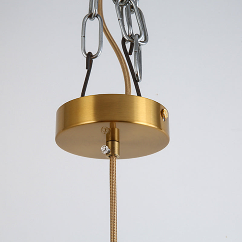 1 pendentif suspendu léger Style industriel en verre transparent plafond