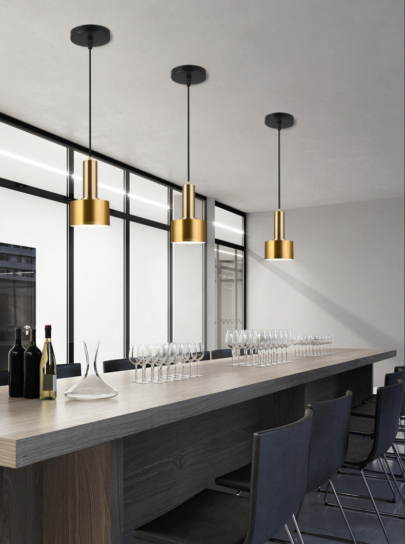 Postmodernism Grenade Shaped Pendant Metal 1-Light Dinner Suspension Light Fixture
