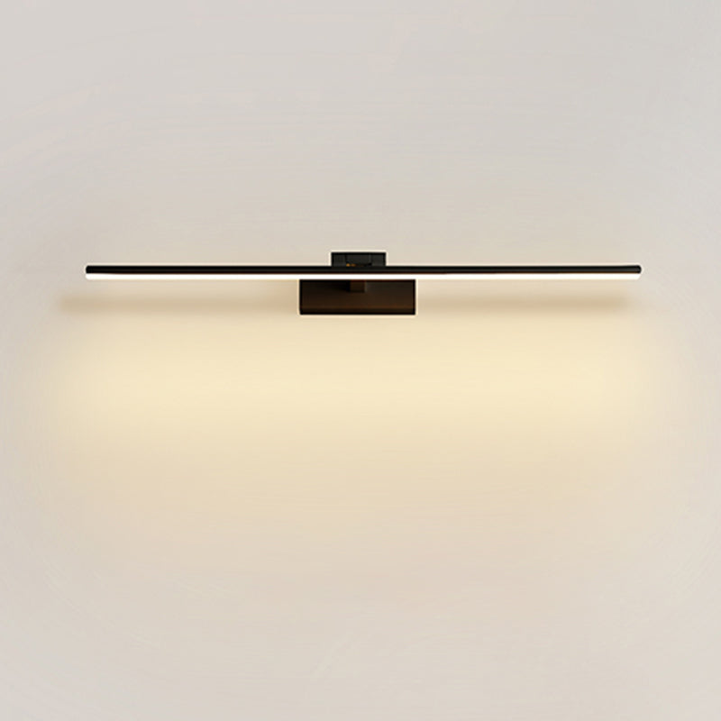 Moderno stile minimalista a parete lineare a parete vanità luci in alluminio sconde murale per bagno per bagno