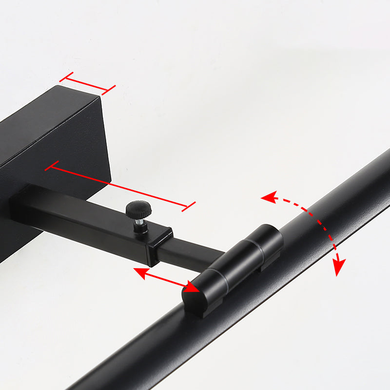 Moderno stile minimalista a parete lineare a parete vanità luci in alluminio sconde murale per bagno per bagno