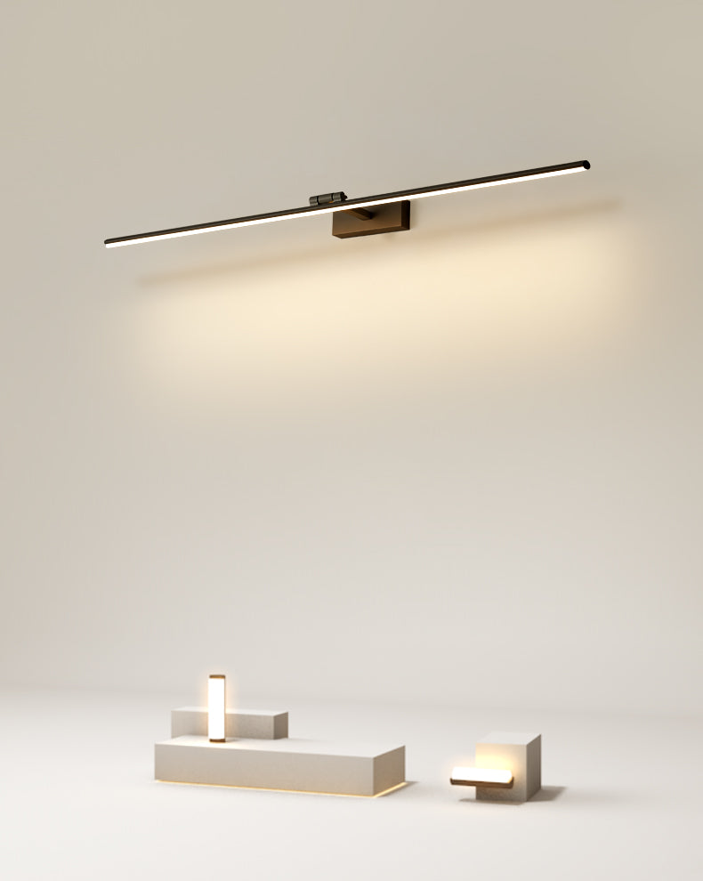 Moderno stile minimalista a parete lineare a parete vanità luci in alluminio sconde murale per bagno per bagno