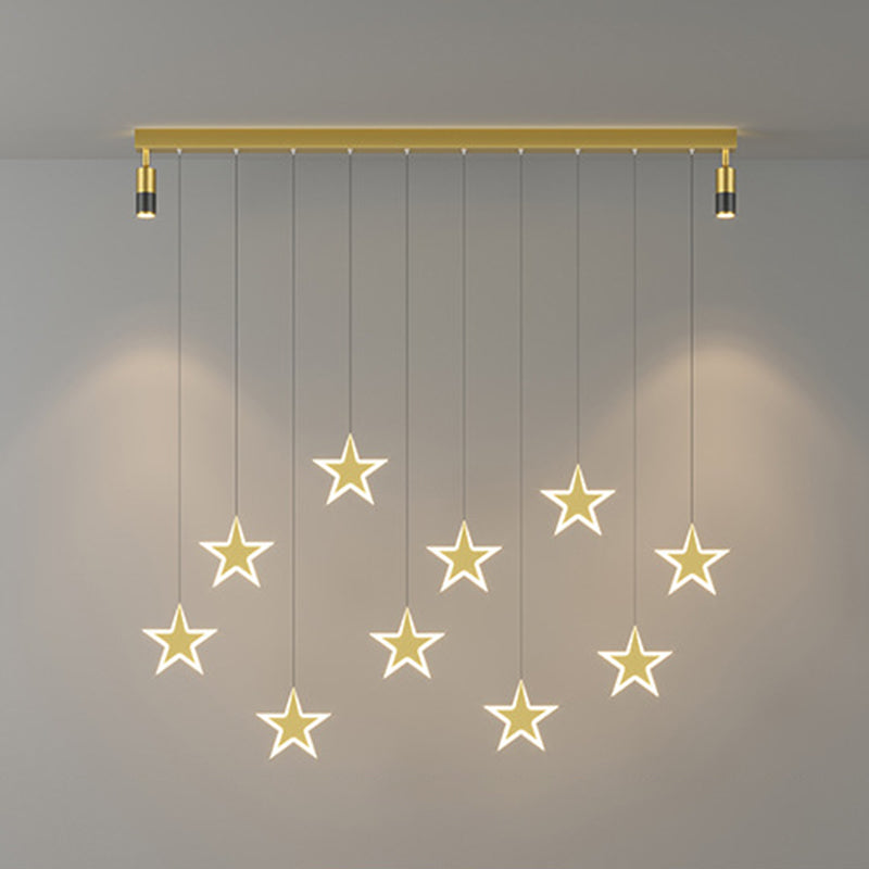 Sala da pranzo acrilica modernista modernista modernista modernista a Luce Acrilica LED LED LED sull'isola