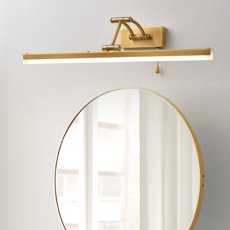 Éclairage de vanité murale droite du milieu du siècle Idées d'éclairage mural clair pour salle de bain