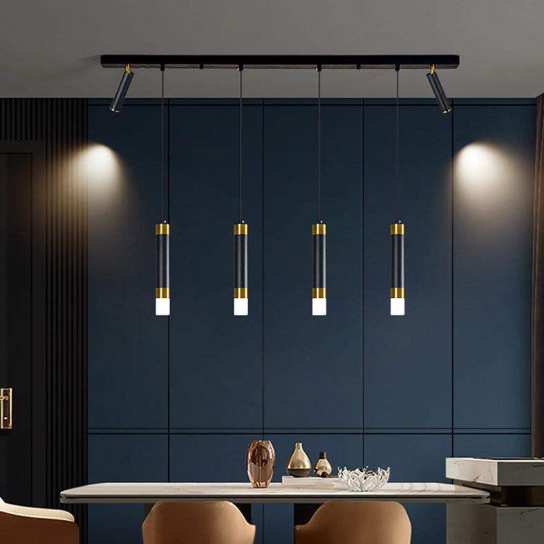 Luce a ciondolo a LED LED LINEARE BLACE LUCE MODERNA CONTRO CONTRO CHE STRANTE LUCE DA ACRILICA