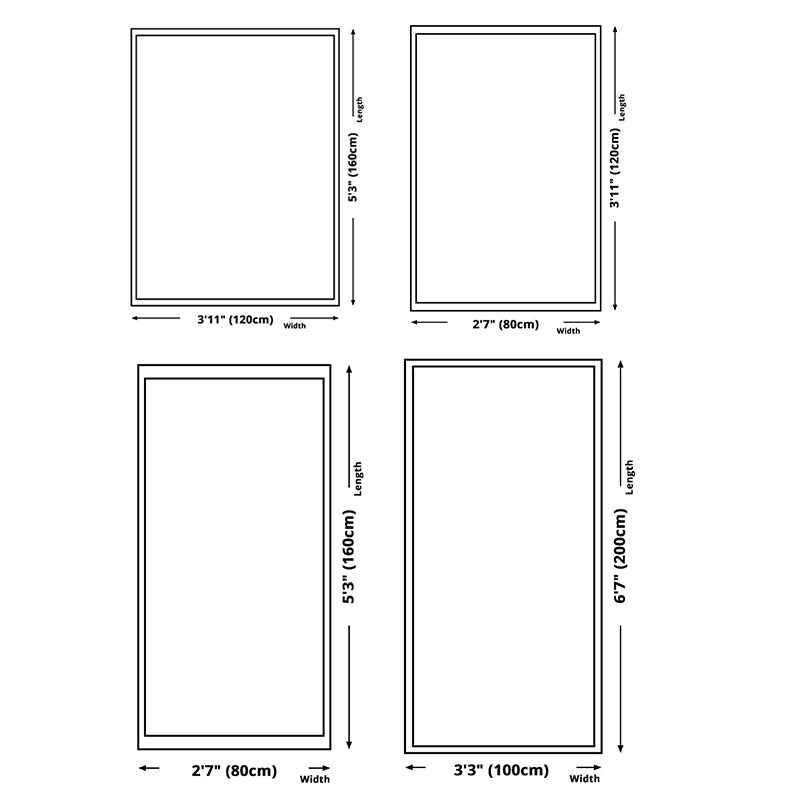 Modern Living Room Rug Abstract Area Carpet Polyester Non-Slip Backing Carpet