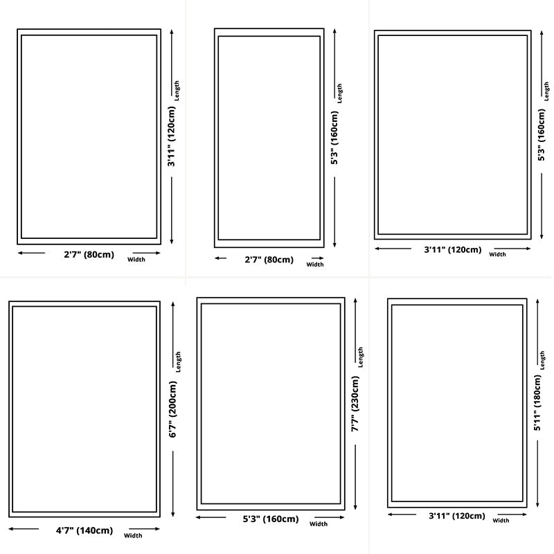 Modern Color Block Rug Polyester Area Carpet Washable Indoor Rug for Bedroom