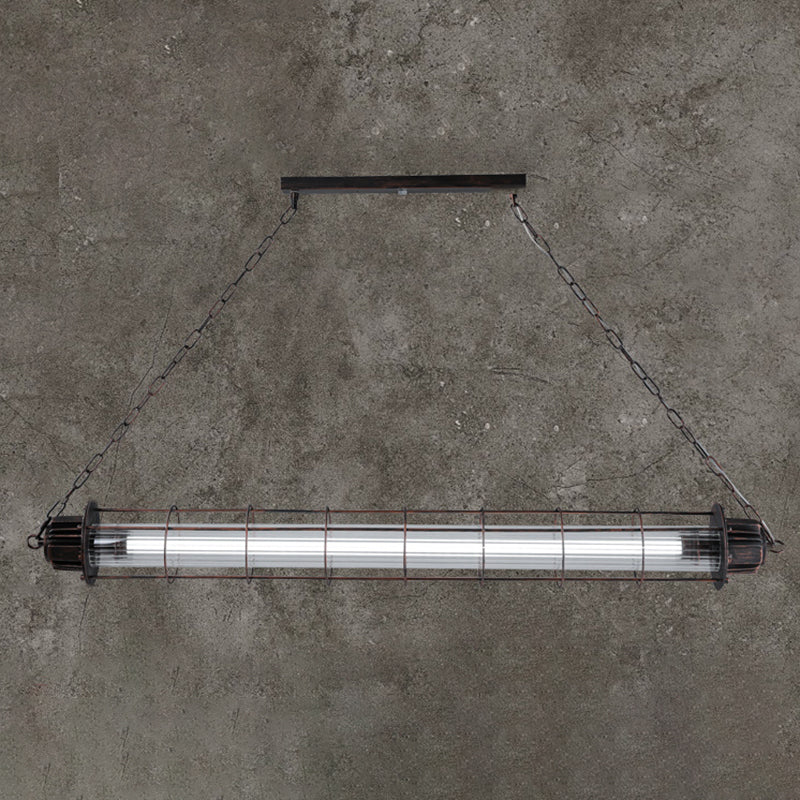 Industrial Pendant Light Metal Frame Light Room Foyer Light