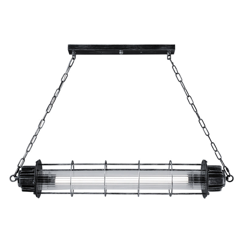 Industrial Pendant Light Metal Frame Light Room Foyer Light