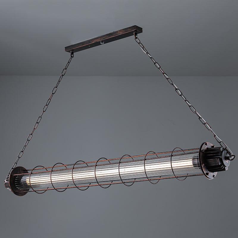 Industrial Pendant Light Metal Frame Light Room Foyer Light