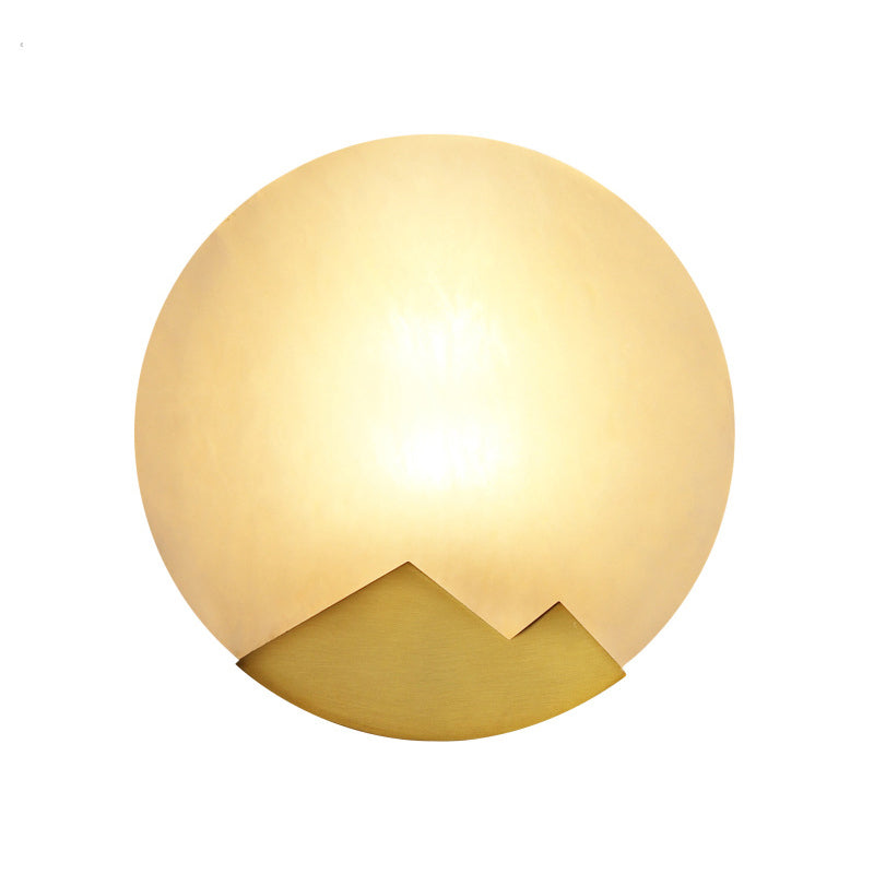 Modernism Simplicity Geometry Wall Lamp Creative Brass Staircase Corridor Lighting Sconce in Gold