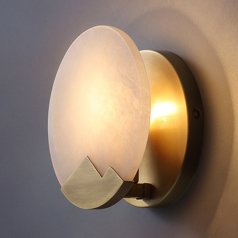 Modernism Simplicity Geometry Wall Lamp Creative Brass Staircase Corridor Lighting Sconce in Gold