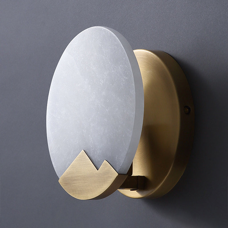 Modernism Simplicity Geometry Wall Lamp Creative Brass Staircase Corridor Lighting Sconce in Gold