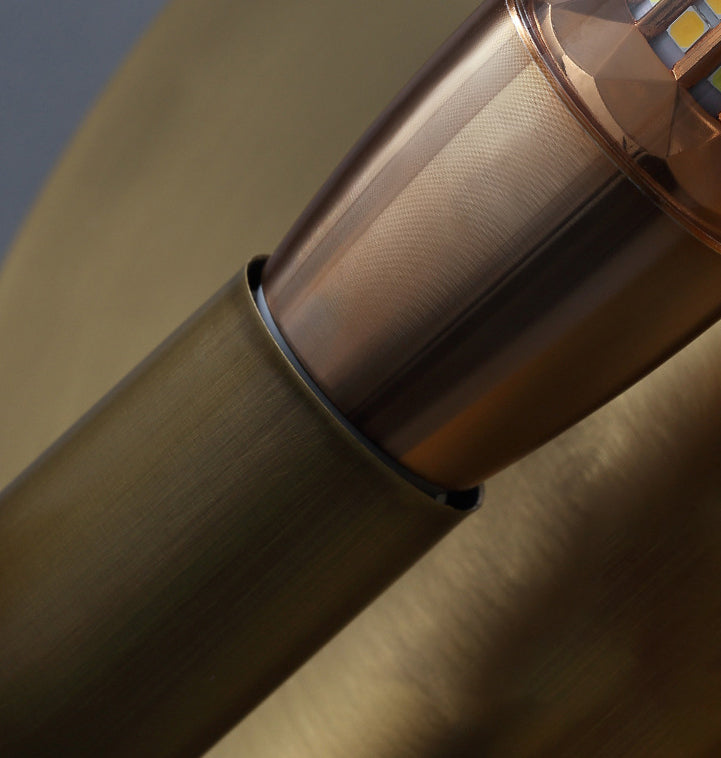 Modernism Simplicity Geometry Wall Lamp Creative Brass Staircase Corridor Lighting Sconce in Gold