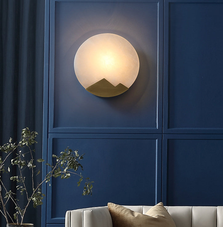 Modernism Simplicity Geometry Wall Lamp Creative Brass Staircase Corridor Lighting Sconce in Gold