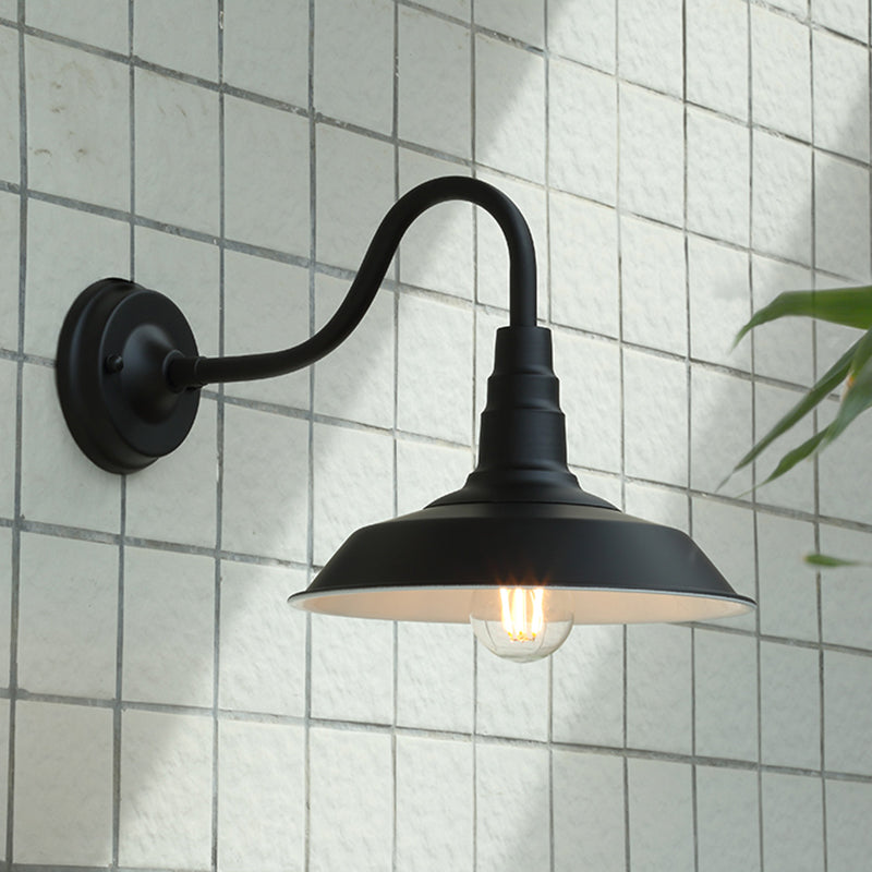 Wandleuchtenleuchte leichte Industriestil Metall Schwanzteeck Wandlampenvorrichtung für den Freien