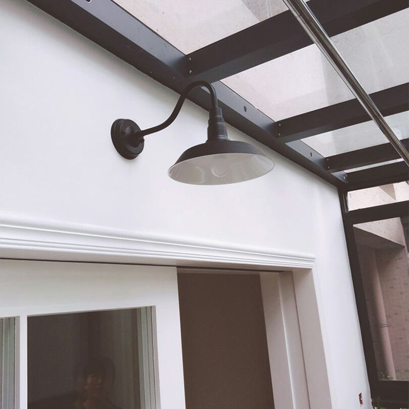 Wandleuchtenleuchte leichte Industriestil Metall Schwanzteeck Wandlampenvorrichtung für den Freien