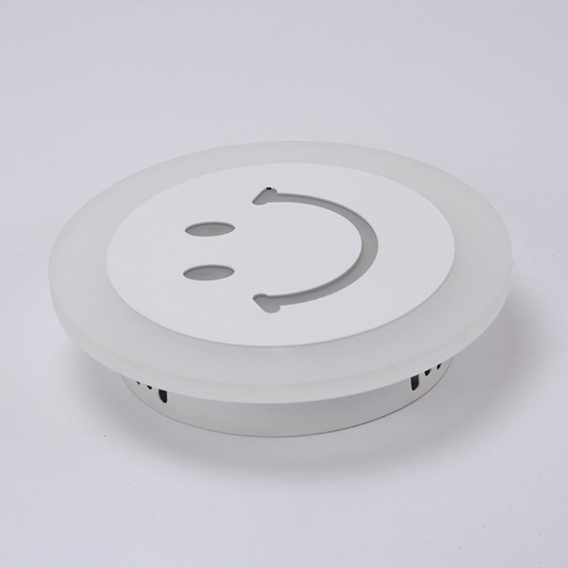 Smile Face Acrylique Mur Gasque Éclairage Simplicité LED LED BLANC MUR ÉCLAIRAGE