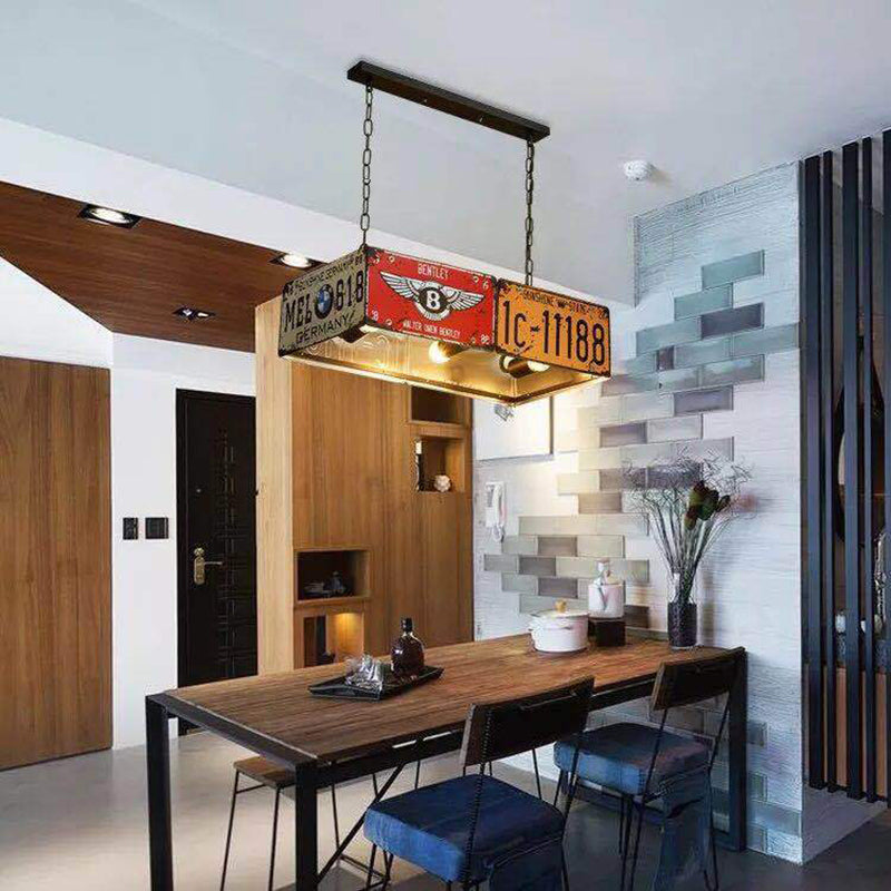 Metal 3 Lights Chandeliers Pendant Lights Art Deco Ceiling Hanging Light Fixture for Dining Room