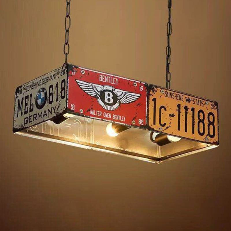 Metal 3 Lights Chandeliers Pendant Lights Art Deco Ceiling Hanging Light Fixture for Dining Room