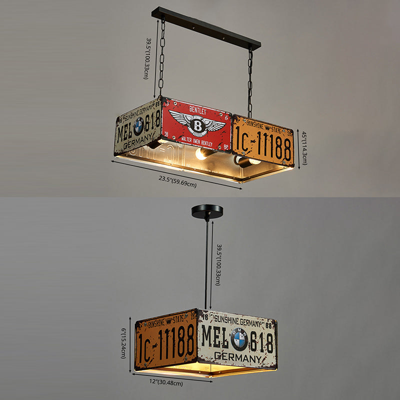 Metal 3 Lights Chandeliers Pendant Lights Art Deco Ceiling Hanging Light Fixture for Dining Room