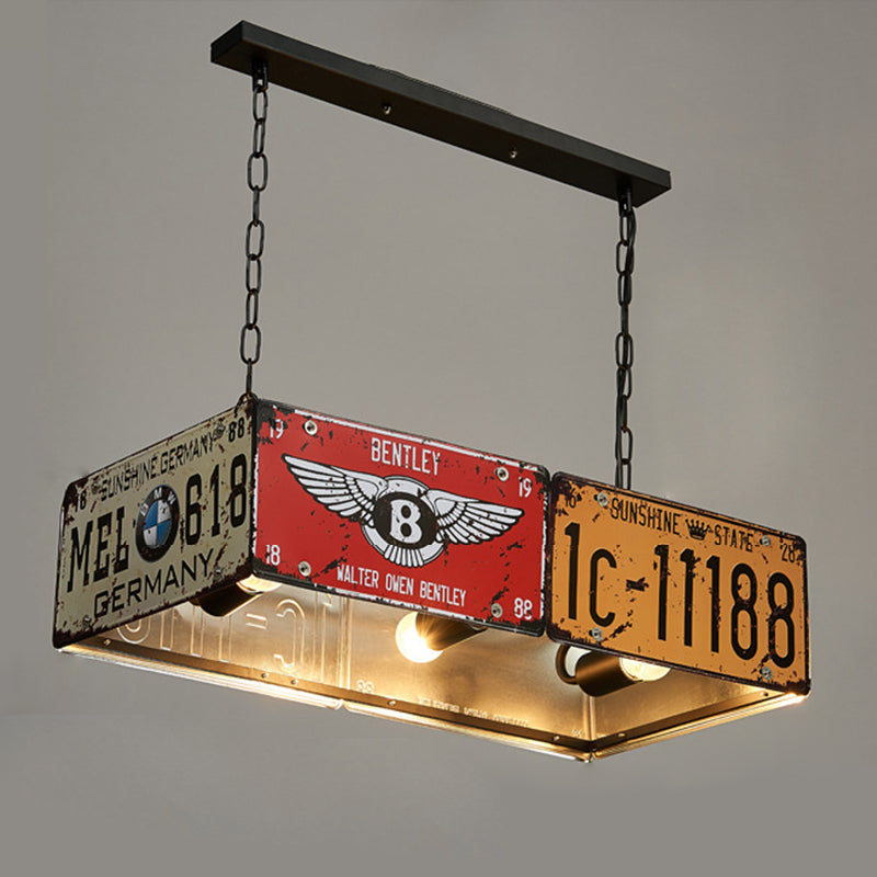 Metal 3 Lights Chandeliers Pendant Lights Art Deco Ceiling Hanging Light Fixture for Dining Room