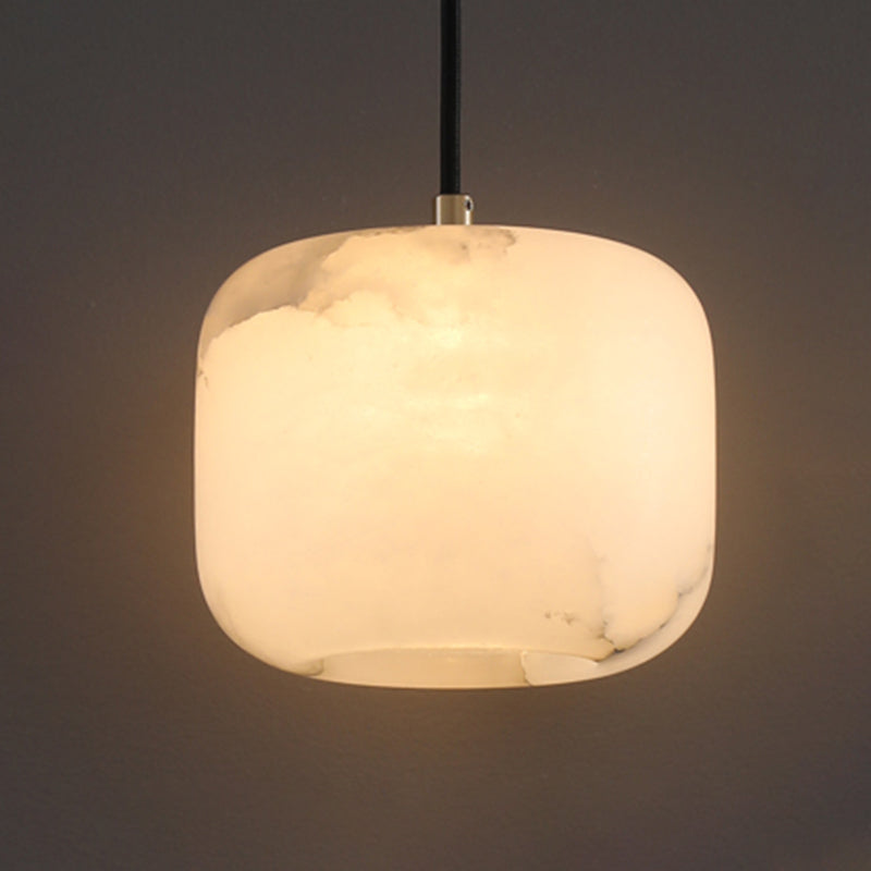 Stein schattierte hängende Leuchte zeitgenössischer Stil weißer Anhänger Beleuchtung