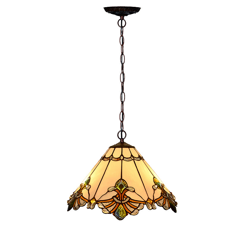 Tiffany Style Conical suspendu plafonnier Lil d'éclairage en suspension