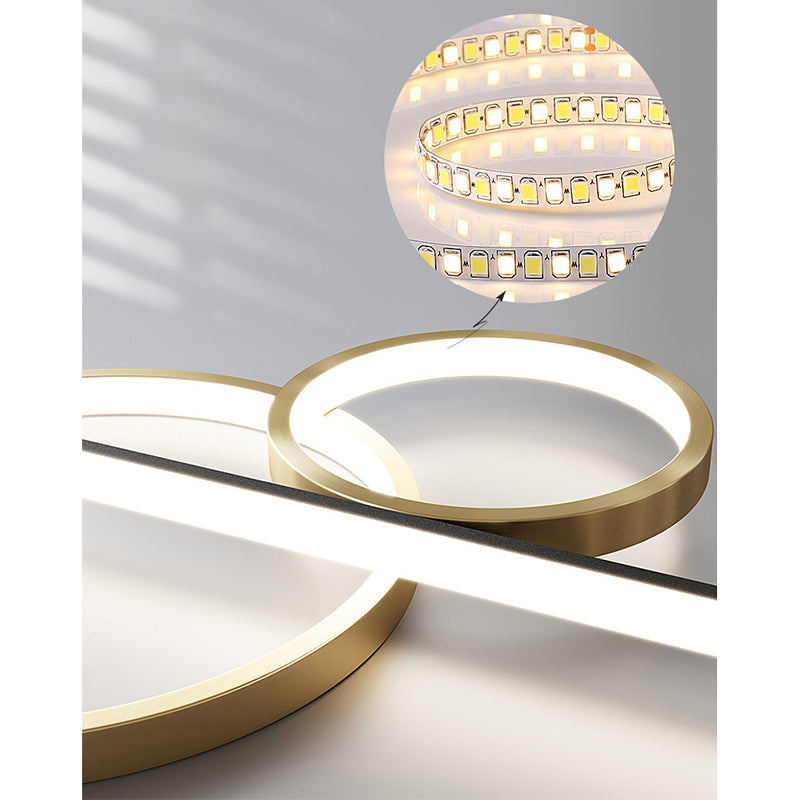 Luce isola a led in ferro battuto in moderna luce a sospensione in gel di silice di lusso per sala da pranzo