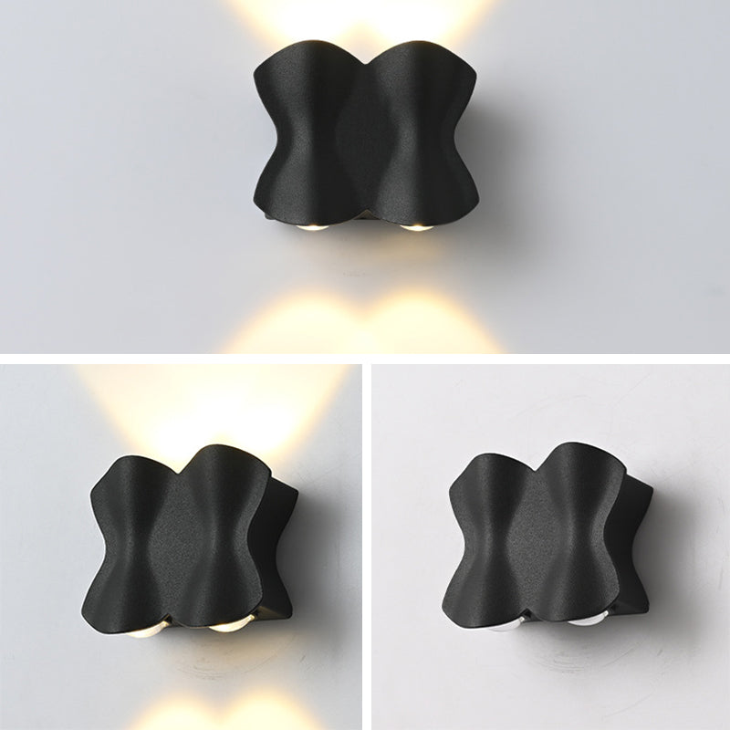 Matte Black Metal Simplicidad LED LECH LEAP LECHE MODERNA DEL ALTO MODERNO LUCHAS DE ACONCE