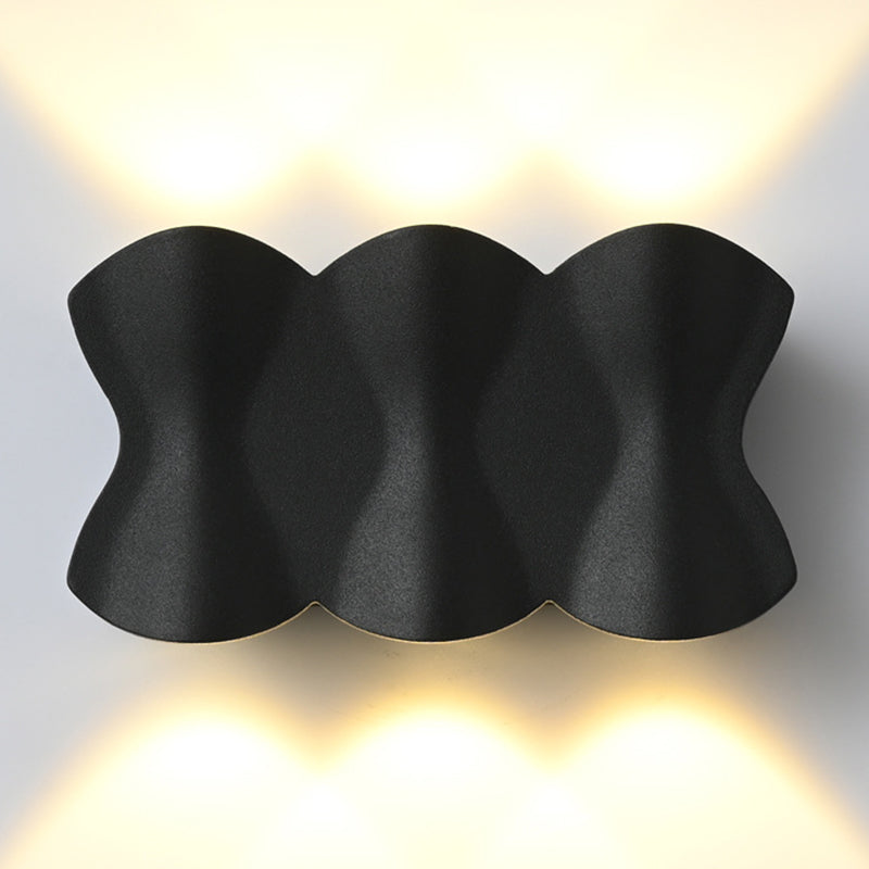 Matte Black Metal Simplicidad LED LECH LEAP LECHE MODERNA DEL ALTO MODERNO LUCHAS DE ACONCE