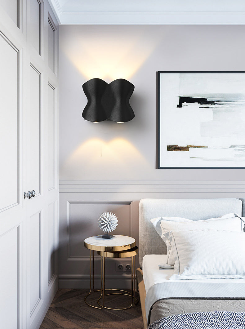 Matte Black Metal Simplicidad LED LECH LEAP LECHE MODERNA DEL ALTO MODERNO LUCHAS DE ACONCE