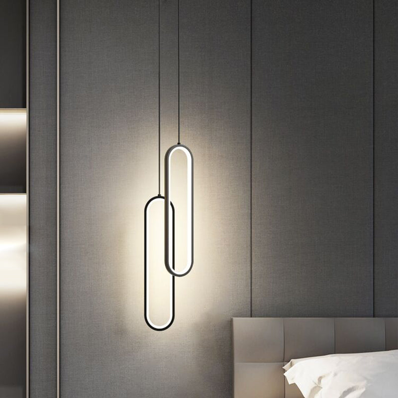 Aluminium -LED -LED Linear anheizt Licht im modernen präzisen Stil Kieselgel Kronleuchter für Wohnzimmer