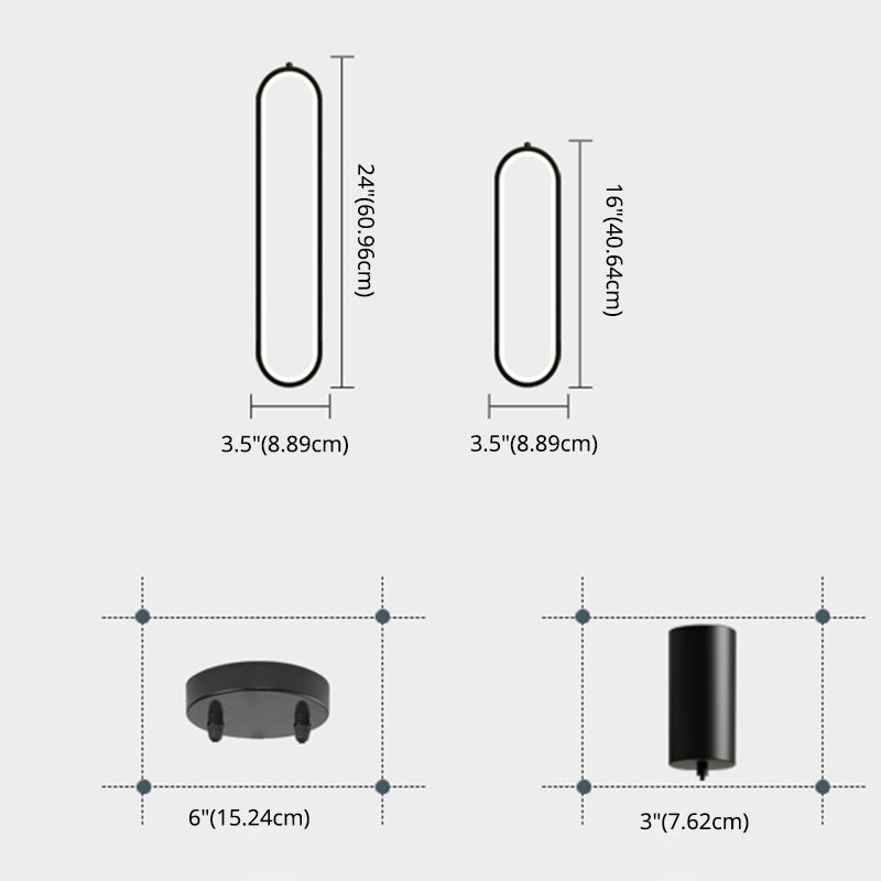 Aluminium -LED -LED Linear anheizt Licht im modernen präzisen Stil Kieselgel Kronleuchter für Wohnzimmer
