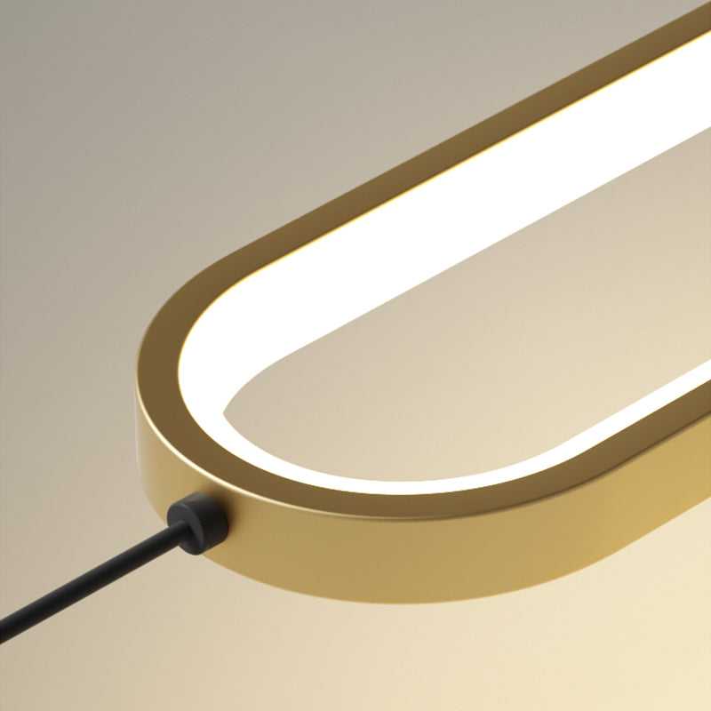 Aluminium -LED -LED Linear anheizt Licht im modernen präzisen Stil Kieselgel Kronleuchter für Wohnzimmer