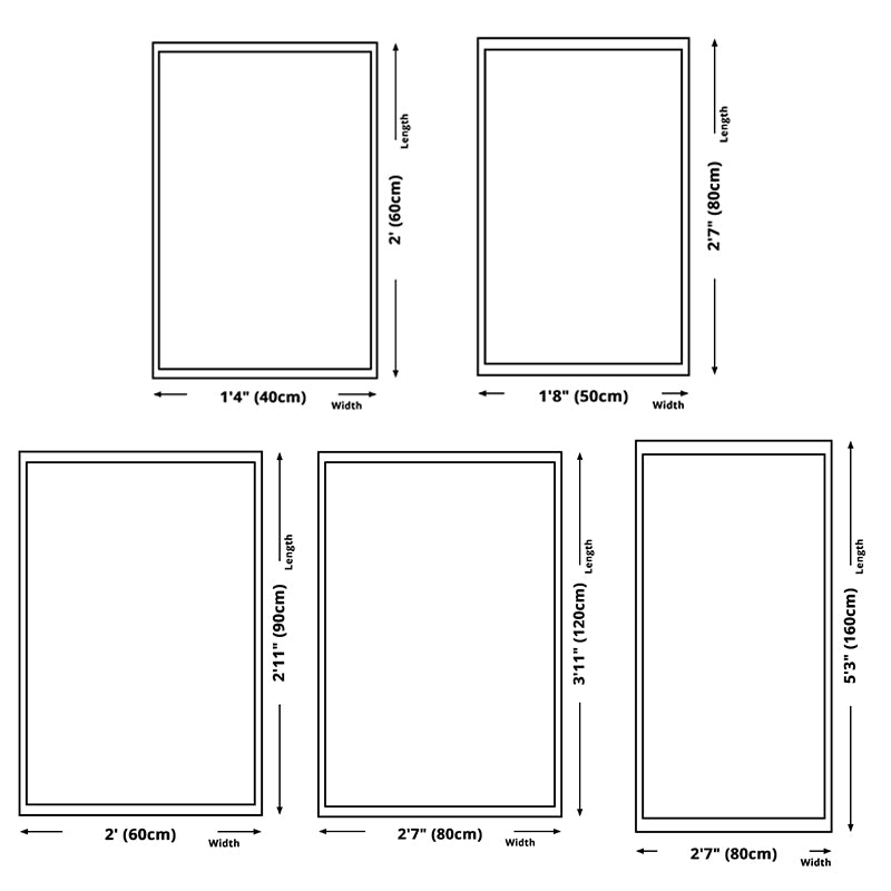 Minimalist Geometric Rug Polyester Area Carpet Washable Indoor Rug for Bedroom, Living Room