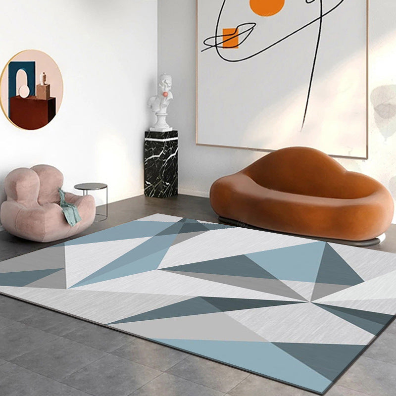 Modern Living Room Rug Graphic Indoor Rug Stain Resistant Area Carpet