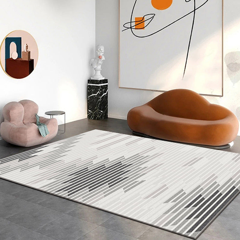 Modern Living Room Rug Graphic Indoor Rug Stain Resistant Area Carpet