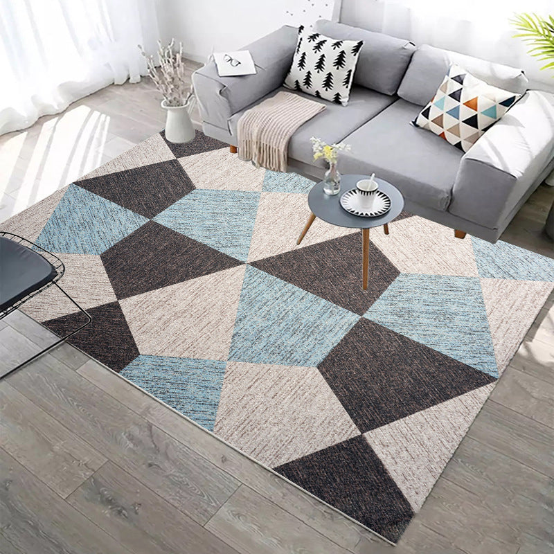 Modern Indoor Rug Graphic Carpet Anti-Slip Backing Rug for Living Room, Home Decoration