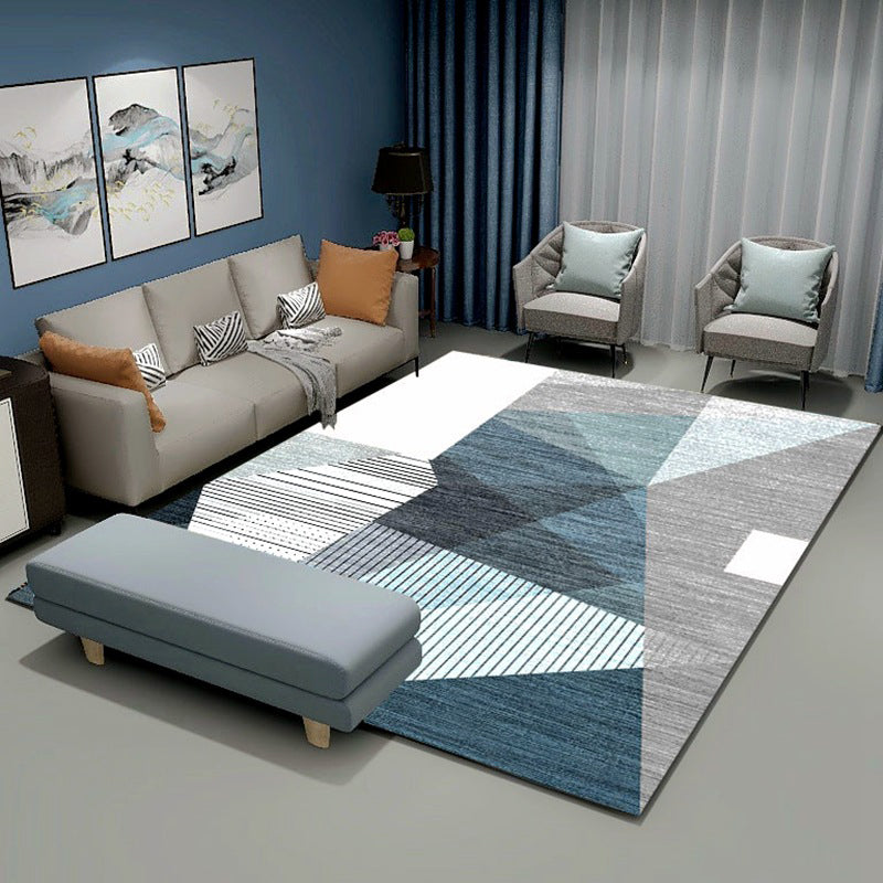 Minimalist Rug Nordic Geometric Area Carpet Washable Rug for Living Room, Home Decor