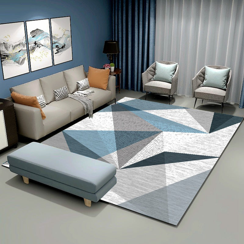 Minimalist Rug Nordic Geometric Area Carpet Washable Rug for Living Room, Home Decor
