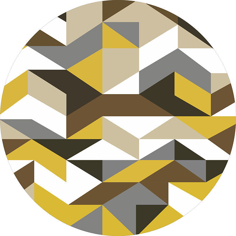 Nordic Geometric Indoor Rug Simple Polyester Carpet Washable Rug for Bedroom Decoration