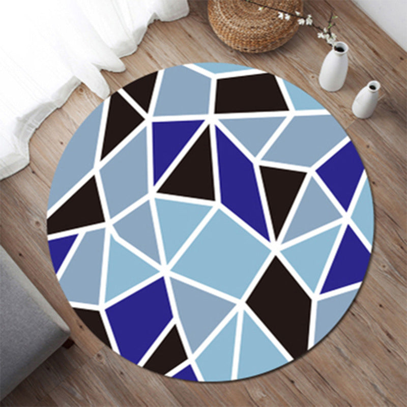 Nordic Geometric Indoor Rug Simple Polyester Carpet Washable Rug for Bedroom Decoration
