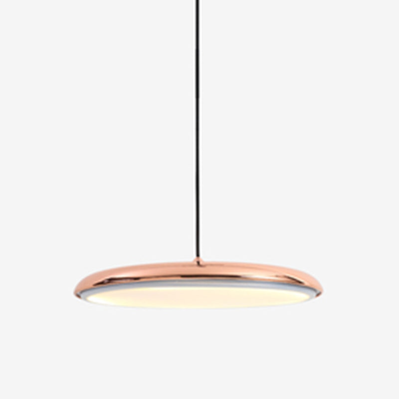 Comedor LED LED LIGHT LUCHE Simplicidad Lámpara colgante de techo con sombra de metal de disco