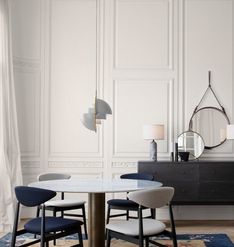 Contemporary Shaded Hanging Light Fixture Metal Living Room Ceiling Pendant Light