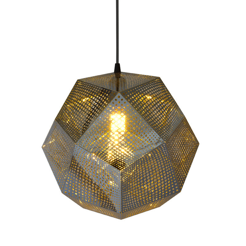 Modern Style Geometrical Hanging Light Kit Metal Restaurant Ceiling Pendant Light