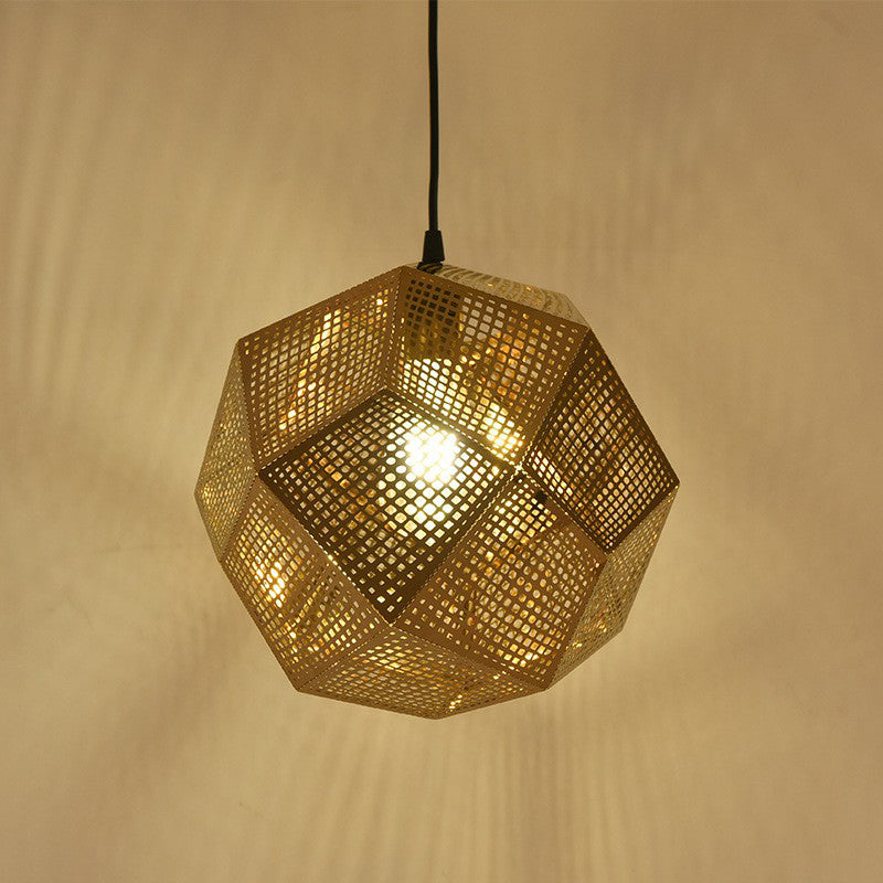 Modern Style Geometrical Hanging Light Kit Metal Restaurant Ceiling Pendant Light