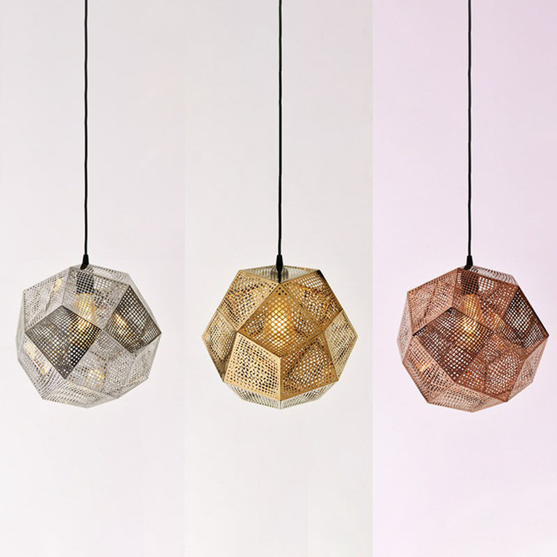 Modern Style Geometrical Hanging Light Kit Metal Restaurant Ceiling Pendant Light
