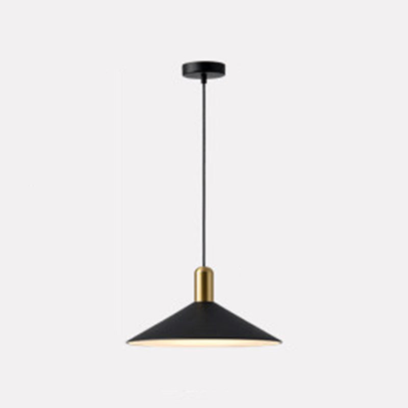 13.7 "Amplio modernismo Cono Metal Luz colgante Lámpara de minimalismo Lámpara colgante para dormitorio