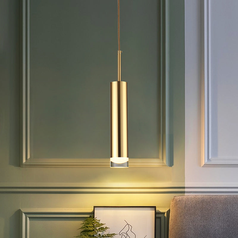 Contemporary LED 1-Light Ceiling Pendant Light Acrylic Linear Hanging Lamp for Bedroom