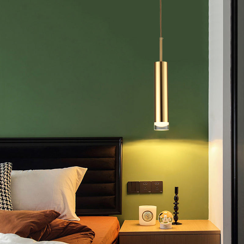 Contemporary LED 1-Light Ceiling Pendant Light Acrylic Linear Hanging Lamp for Bedroom